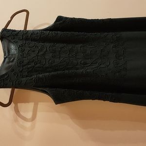 Woman's black fancy dress, 12P